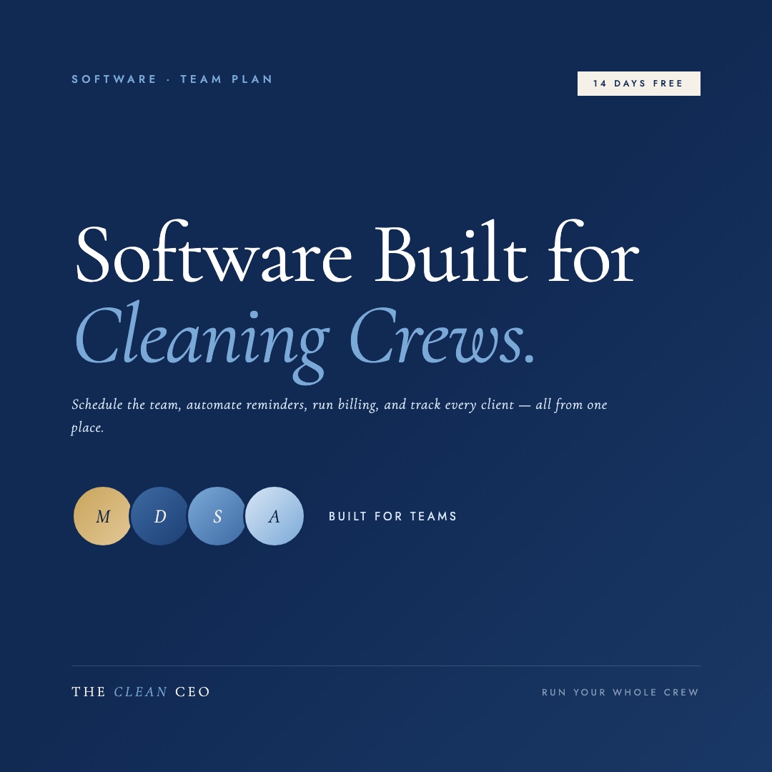 Cleaning Business Software — Great For Teams