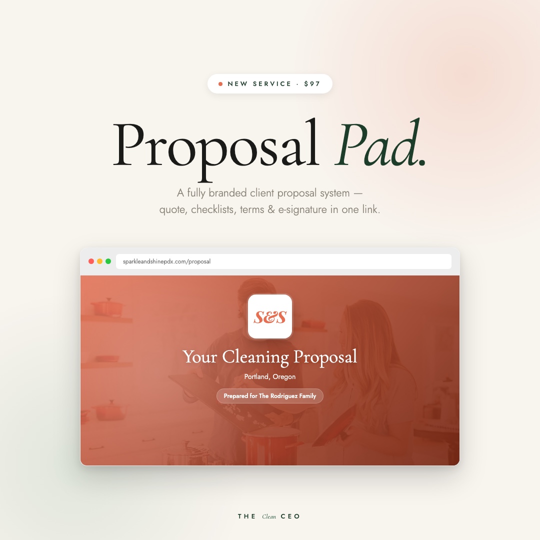 Proposal Pad — Custom Client Proposal System